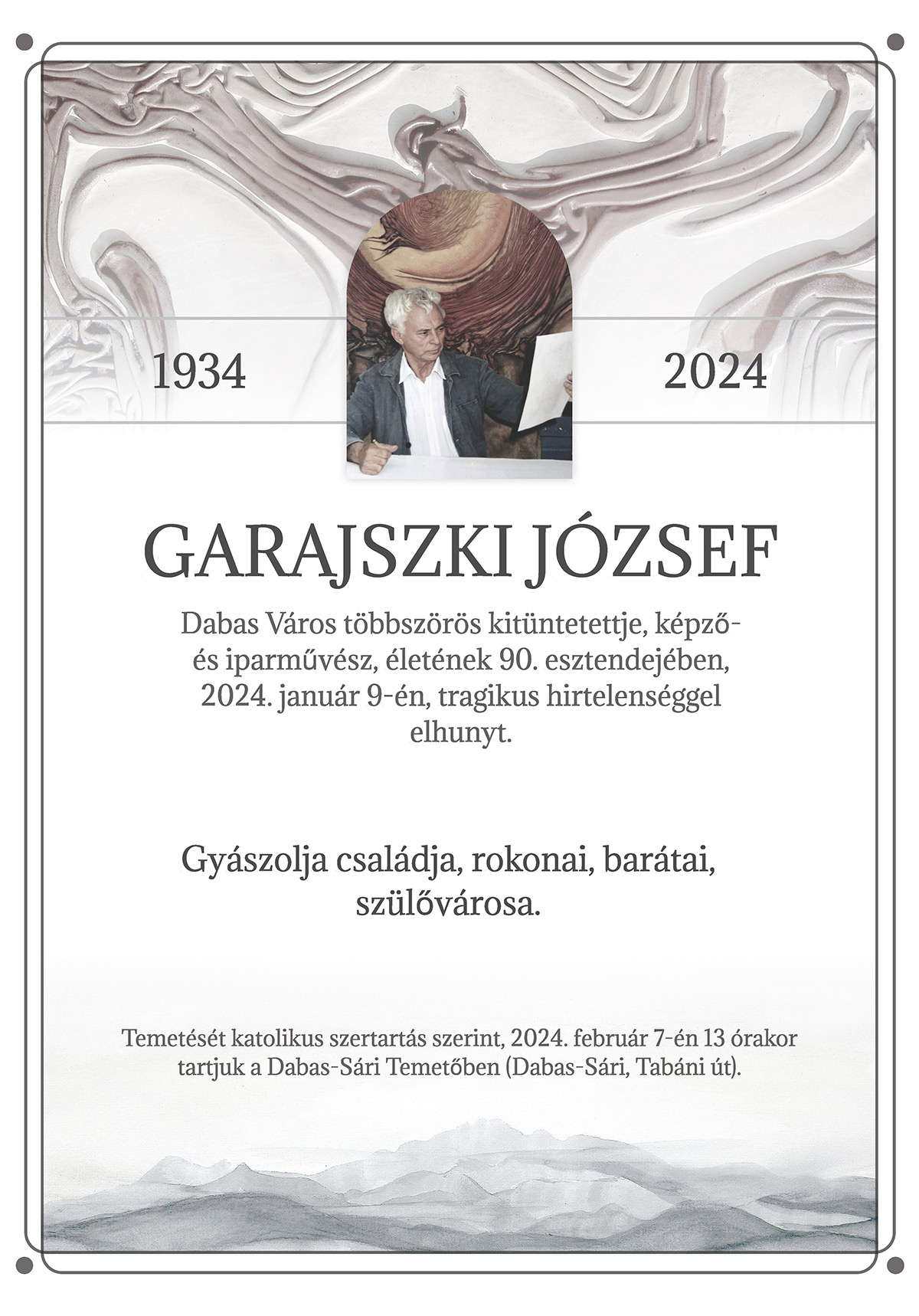 GJ gyaszjelentes