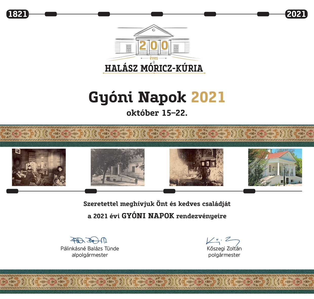 Gyóni Napok 2021 - október 15–22.