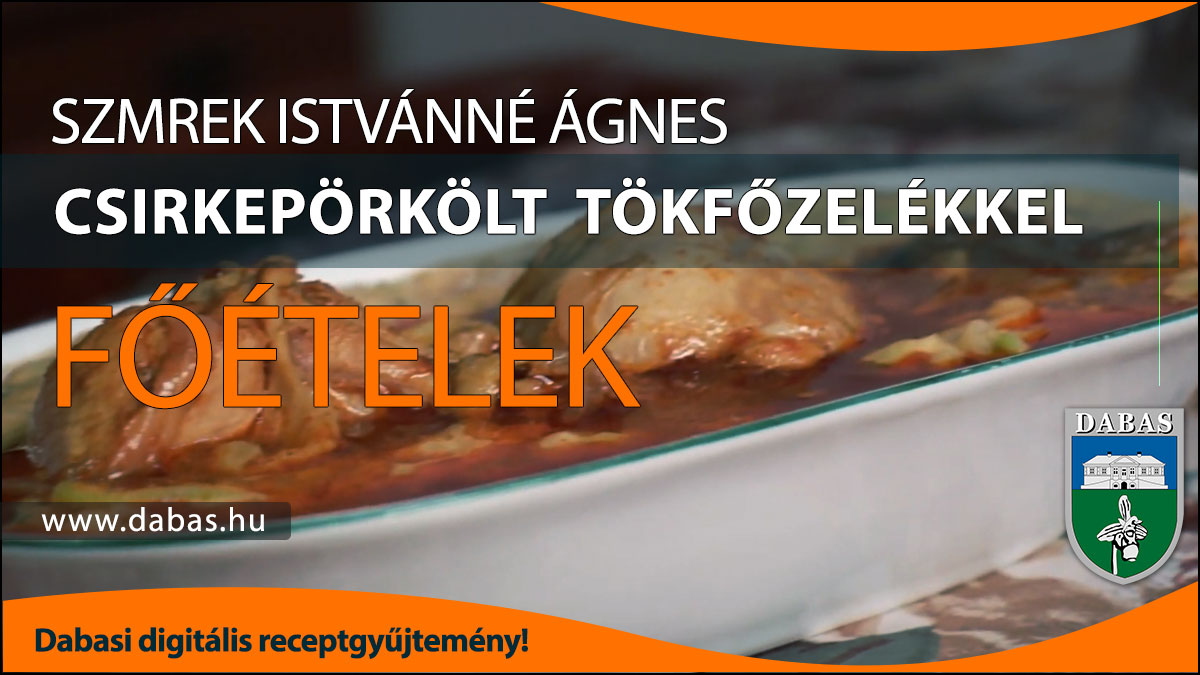 Szmrek Istvánné Ágnes - Csirkepörkölt tökfőzelékkel