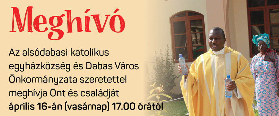 Meghívó ünnepi szentmisére