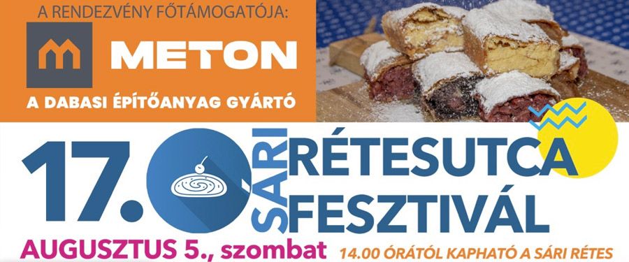 XVII. SÁRI RÉTESUTCA FESZTIVÁL