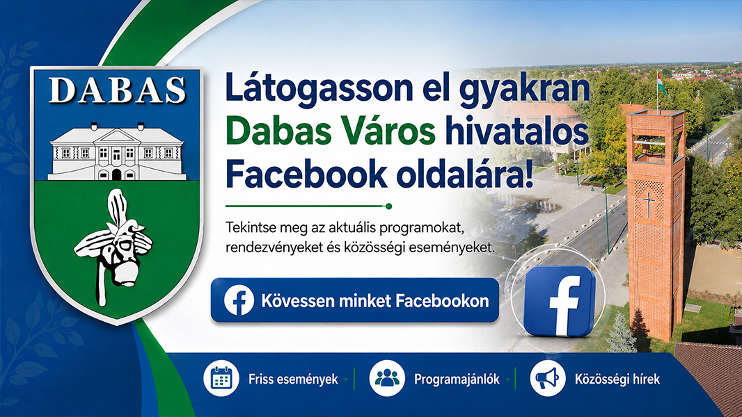 Dabas Város Facebook oldala